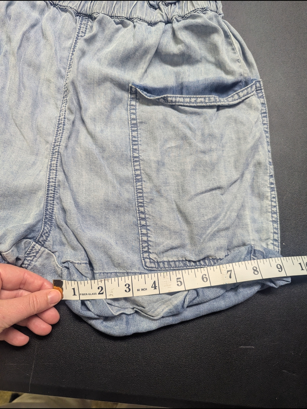 Wilfred Light Blue Elastic Waist Denim Shorts Size S - Picture 5 of 10